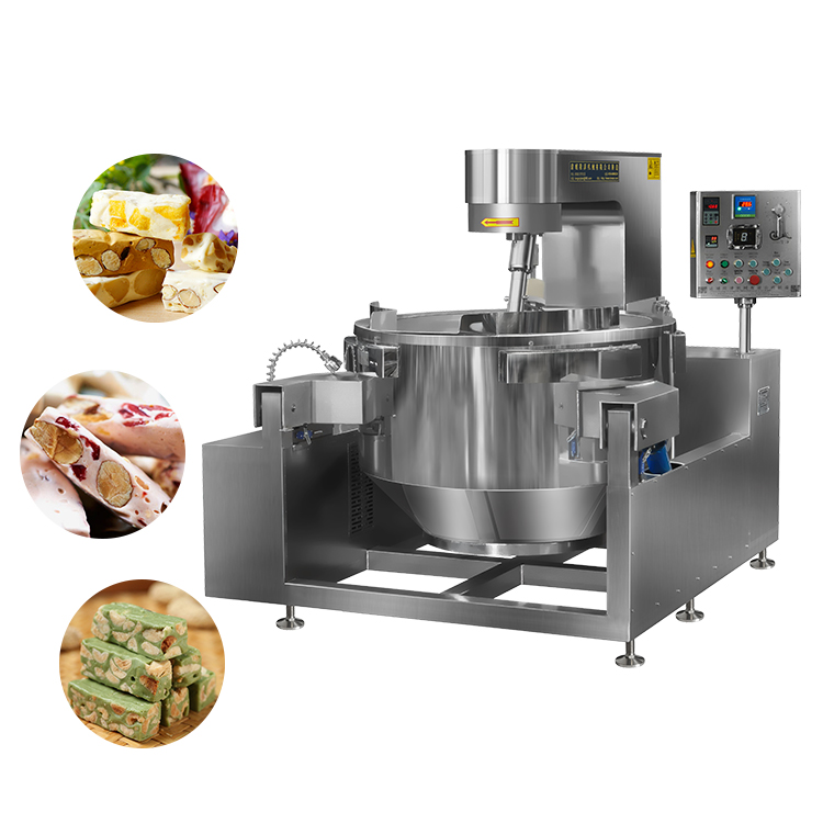 Large-scale universal sugar coating and frying machine