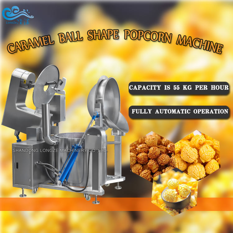 Longze brand ball shape popcorn coating machine