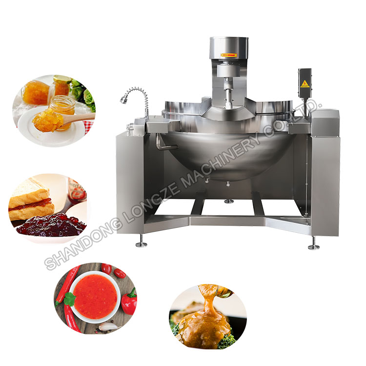 Semi-automatic Industrial Chocolate Paste Cooking Mixer Machine
