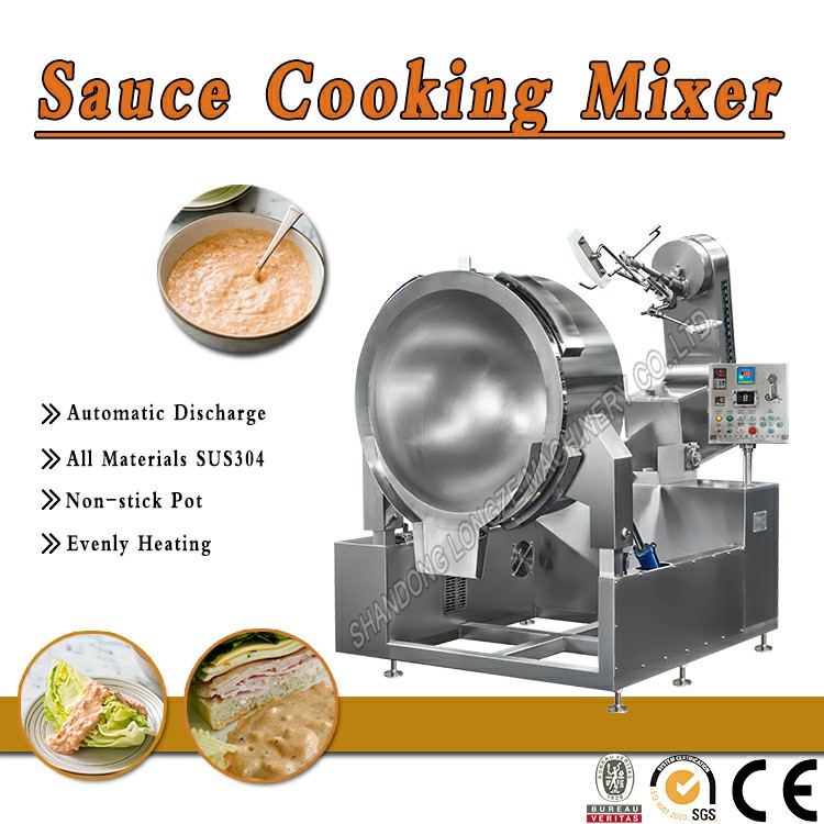 Thousand Island Sauce Cooking Mixer Machine With Strring