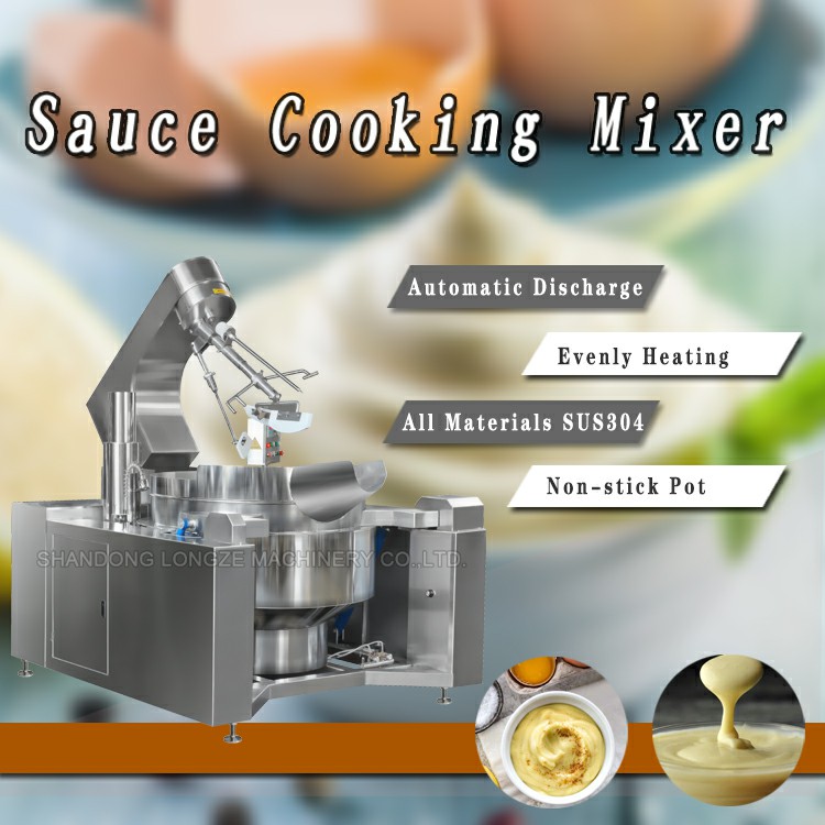 300L Ranch Sauce Cooking Mixer Machine For Liquid Slurry Paste And Powder Mixing