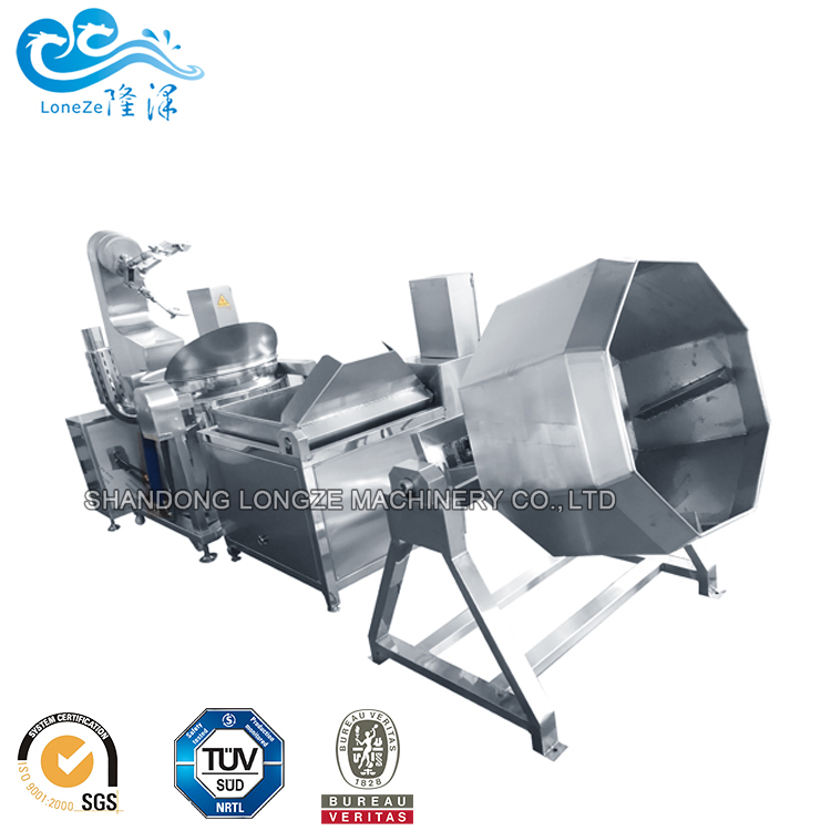 Automatic Caramelized Cashew Nut Coating Machine Peanut Processing Coating Machine