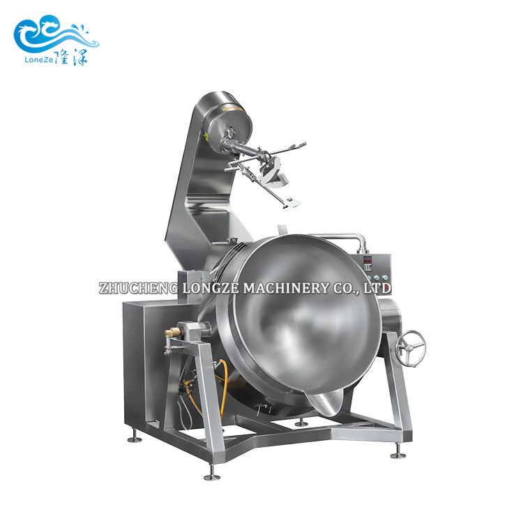 Food Mixer Cooking Machine With Gas Heating Cooking Mixer Pot Cook Chili Sauce