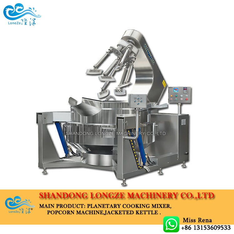 Automatic Jacketed Cooking Mixer|Gas Heating Cookin