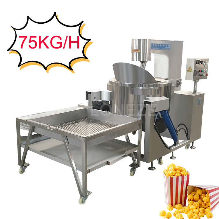 75Kg/H Electric Popcorn Machine