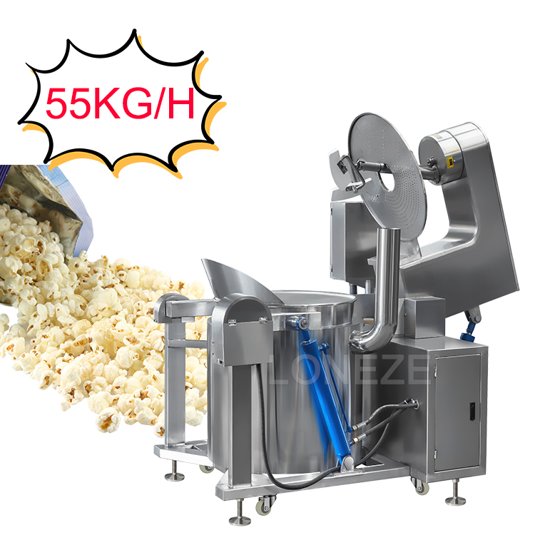 55KG/H Gas Popcorn Machine