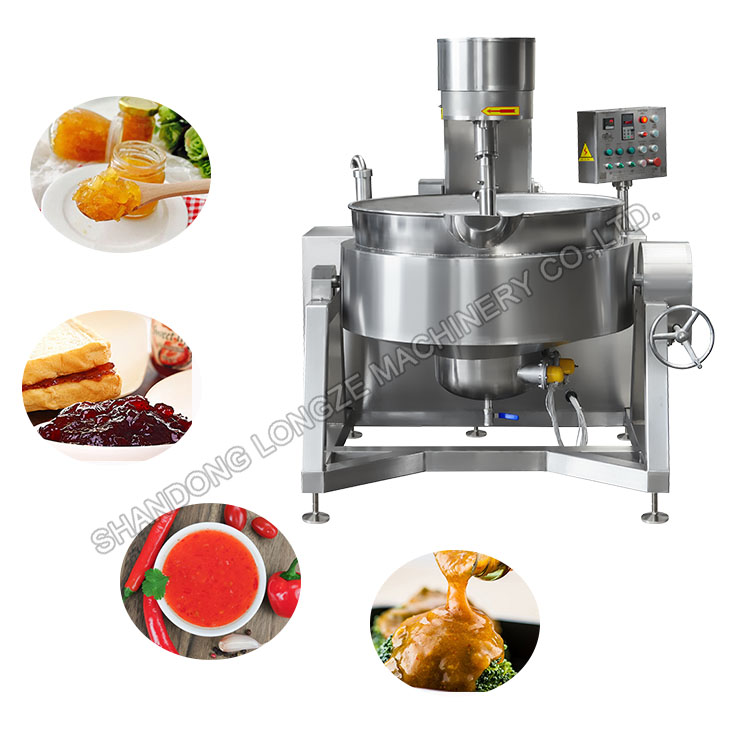 Semi-automatic Chilli Sauce Cooking Mixer Machine