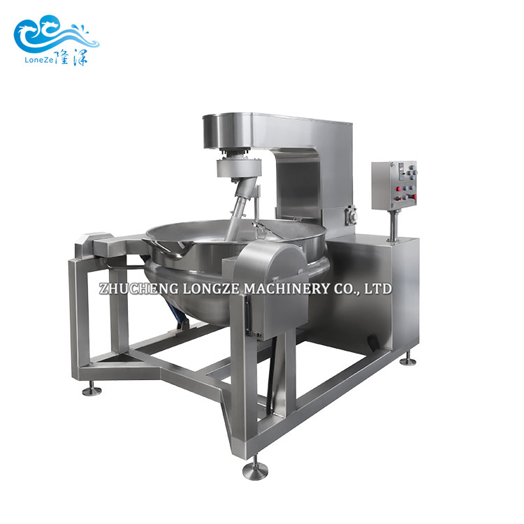 Steam Heated Chilli Sauce Cooking Mixer Machine