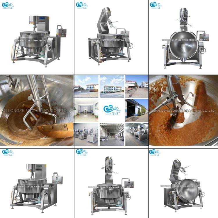 CE Certification Semi Auto Garlic Sauce Cooking Mixer Machine manufacturer