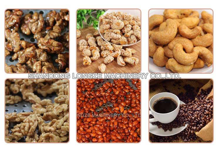 Commercial Low Price Cashew Nut Cooking Machine Peanut Processing Coating Machine For Sale