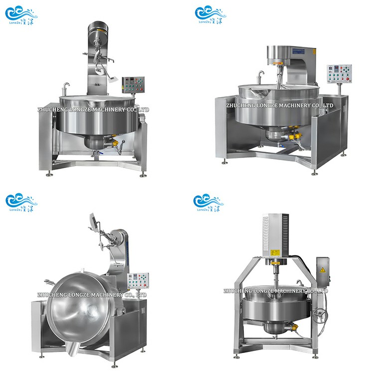 Industrial Automatic Salad Dressings Cooking Jacketed Kettle/Mayonnaise Mixing Machine With Mixer