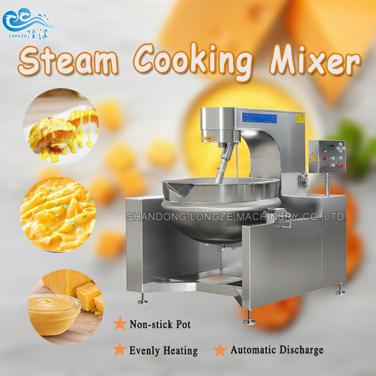 Cheese Sauce Automatic Cooking Mixer Machine Uniform Stirring Heating