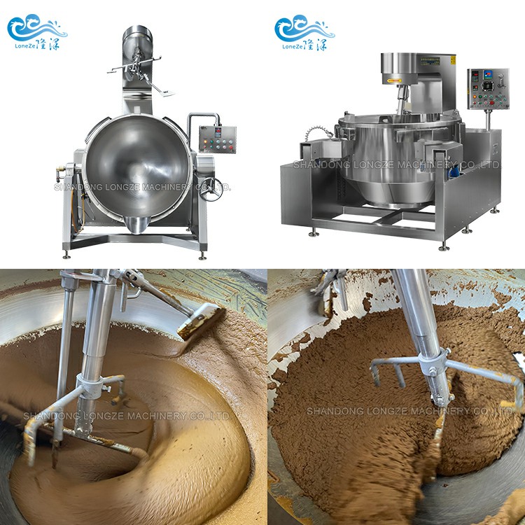 Bean Paste Cooking Kettle Automatic Cooking Mixer Machine