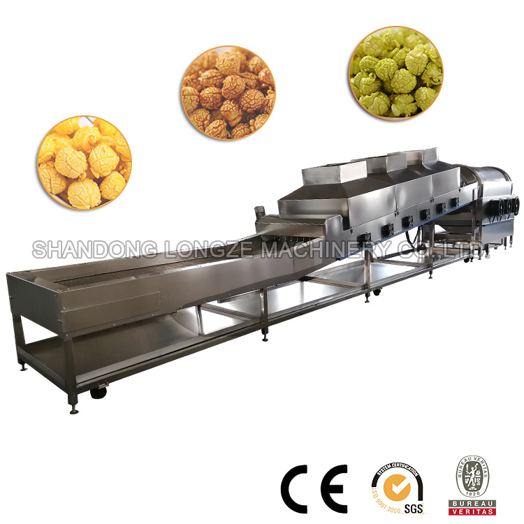 Automatic Caramel Popcorn Production Machine For Popcorn Industry