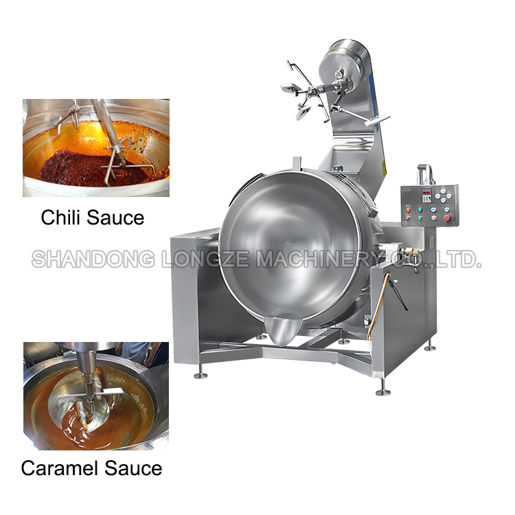 chili sauce cooking mixer Ready Meal Factory Use Industrial Cooking Mixer Kettle