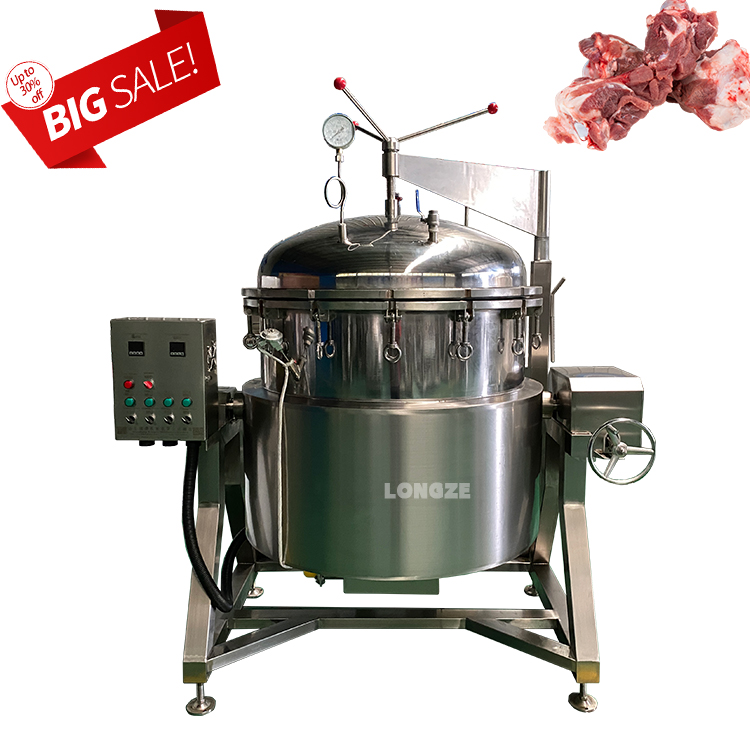Industrial Pressure Cooker Equipment 100-600 Liters
