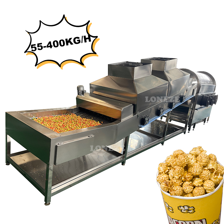Gas Operated Commercial Industrial Popcorn Production Line