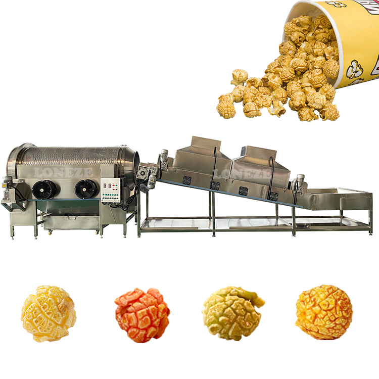 Gas Operated Commercial Industrial Popcorn Production Line