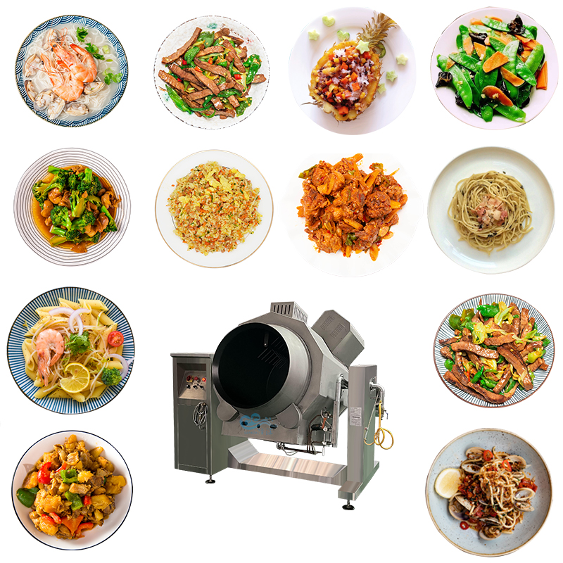 Stir-Fry Cooking Machine,Drum Cooking Machine