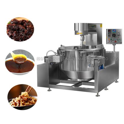 automatic electromagnetic sauce cooking mixer machine