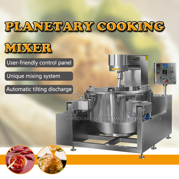 Industrial Porridge Cuisine Cooking Machine With Mixer| Automatic Cooking Machine