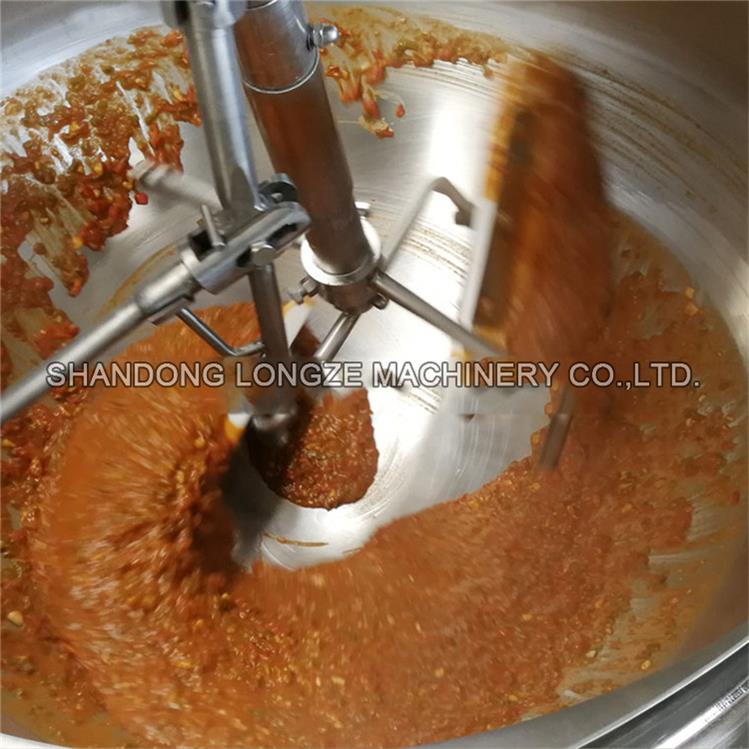 Industrial cooking machine equipment_sauce making machine stirring cooking pot