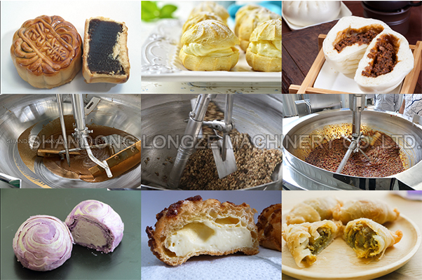 Large-capacity, multi-claw sauce cooking mixer machine