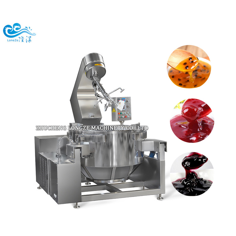 Commercial Pistachios Cashews Making Equipment Cooking Jacketed Kettle With Agitator