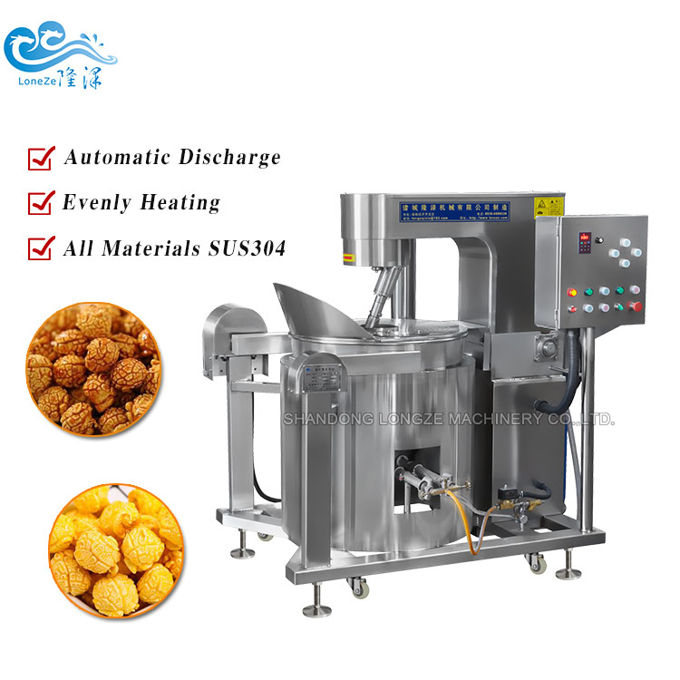 Fully Automatic Popcorn Machine/Gas Popcorn Making Machine Manufacturer Price