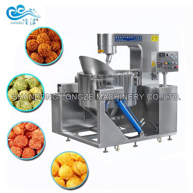 Large commercial spherical popcorn machine_industrial caramel popcorn making machine