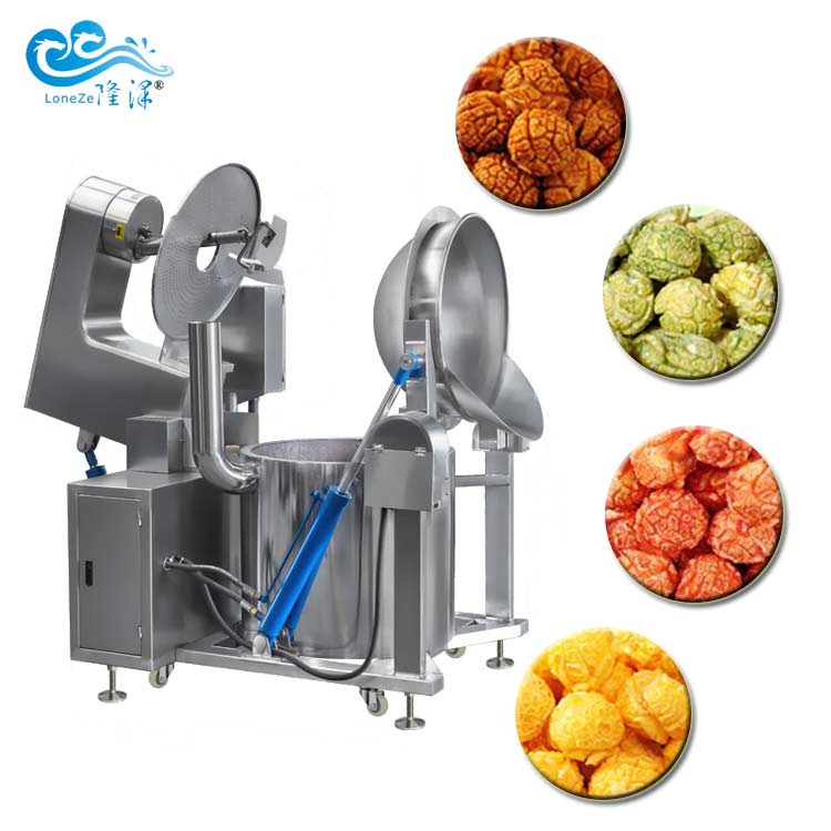 LPG Popcorn Machine Automatic Popcorn Production Line for Multiple Use